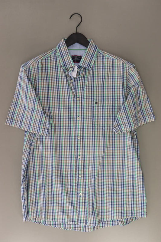 Casa Moda Karohemd für Herren Gr. XL kariert Kurzarm grün aus Baumwolle