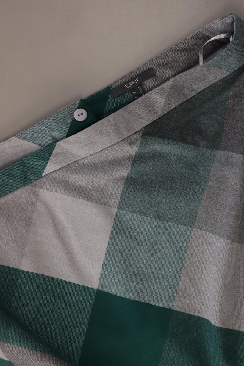 Esprit Rock Gr. 42 kariert grau aus Polyester