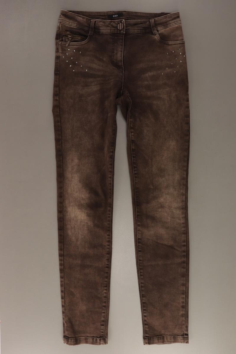 Biba Straight Jeans Gr. 34 braun aus Baumwolle