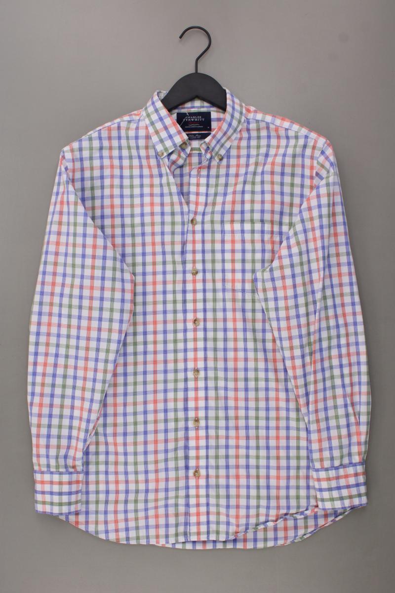 CHARLES TYRWHITT Karohemd für Herren Gr. M kariert Langarm mehrfarbig
