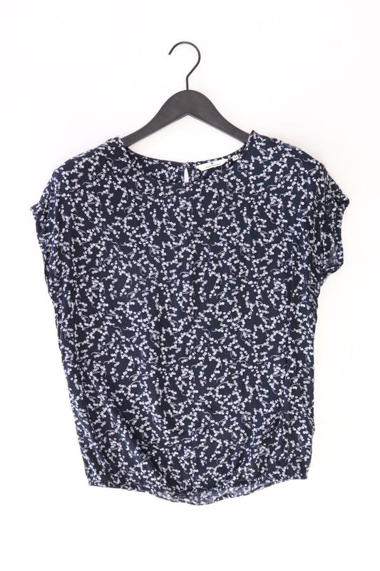Tom Tailor Kurzarmbluse Gr. 34 blau aus Viskose