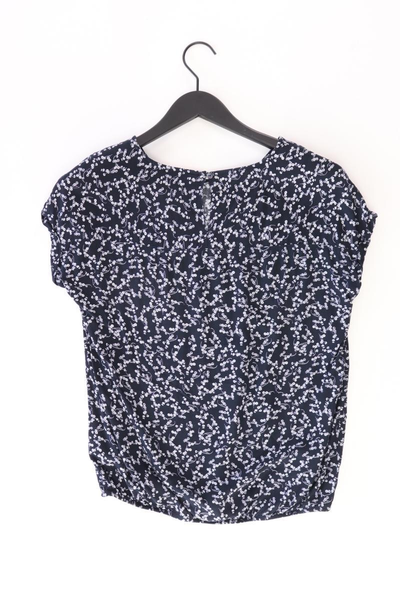 Tom Tailor Kurzarmbluse Gr. 34 blau aus Viskose
