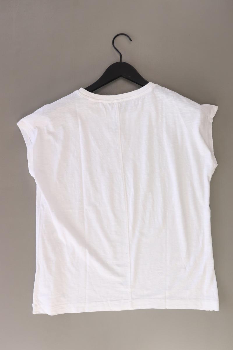 Esprit Printshirt Gr. L Kurzarm weiß aus Baumwolle