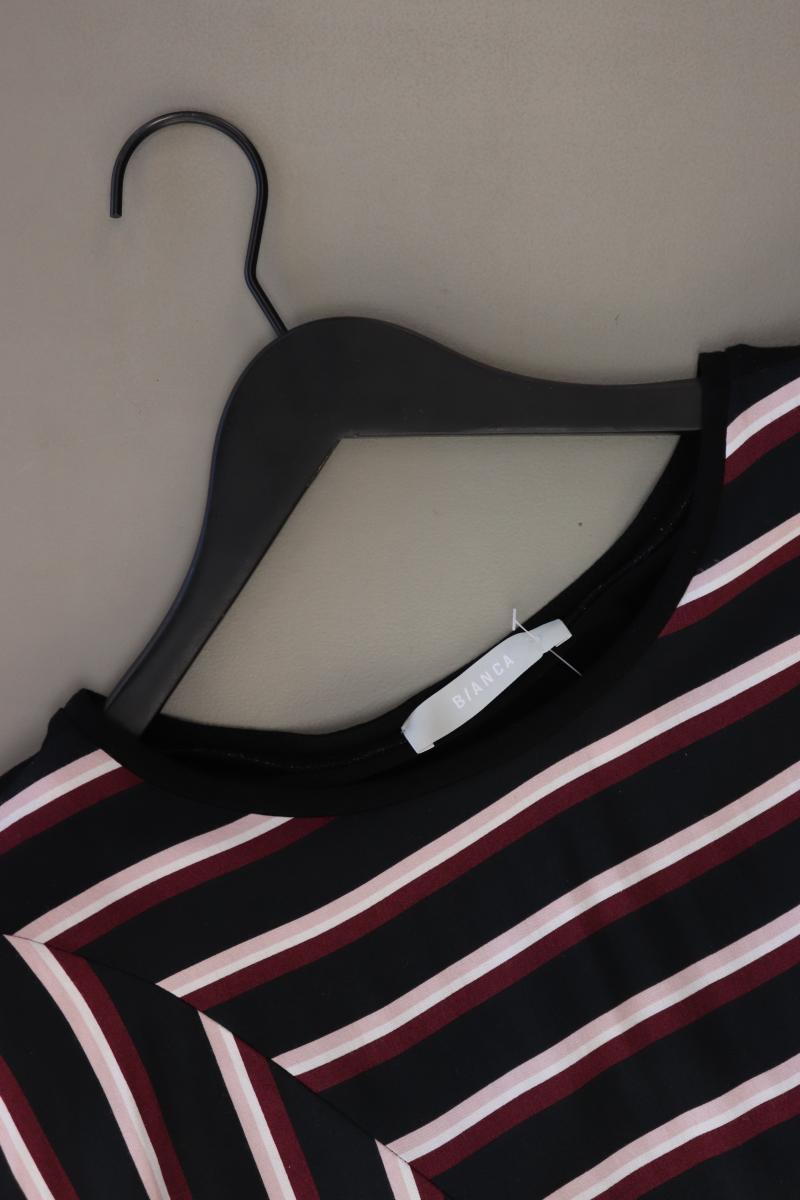 Bianca Ringelshirt Gr. 38 gestreift Kurzarm schwarz aus Viskose