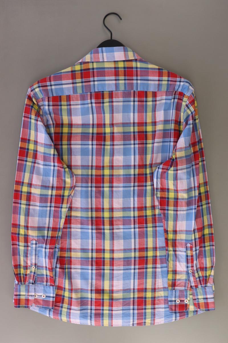 Bugatti Karohemd für Herren Gr. XL kariert Langarm mehrfarbig aus Baumwolle