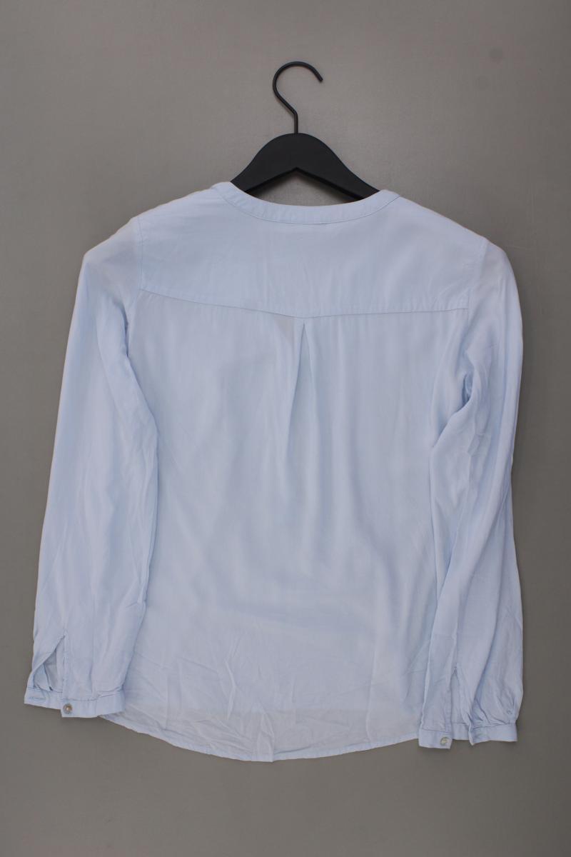 Esprit Langarmbluse Gr. 34 blau aus Viskose