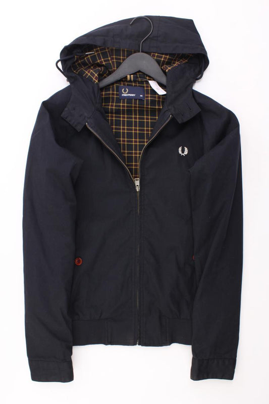 FRED PERRY Kapuzenjacke für Herren Gr. XS neuwertig blau aus Polyester