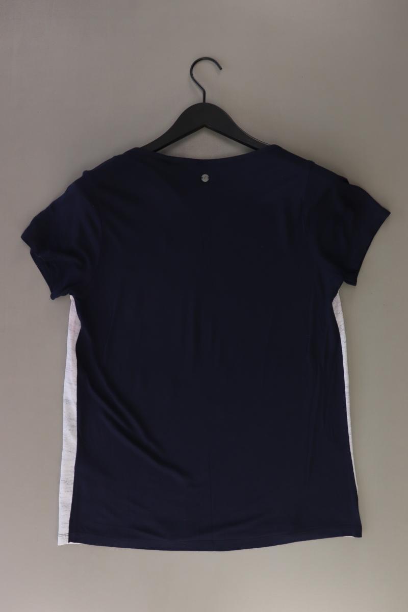 s.Oliver Printshirt Gr. 42 Kurzarm blau aus Polyester