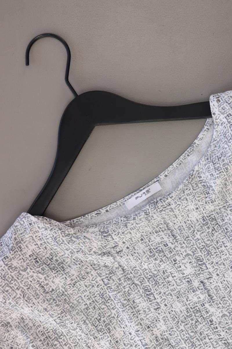 Pure by Lucia Bluse Gr. 46 3/4 Ärmel grau aus Viskose