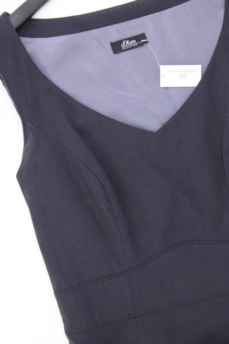 s.Oliver Selection Bleistiftkleid Gr. 34 Ärmellos grau aus Polyester