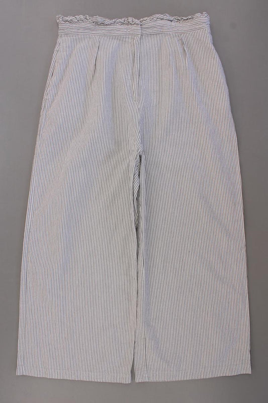 Topshop Stoffhose Gr. 44 gestreift grau aus Baumwolle