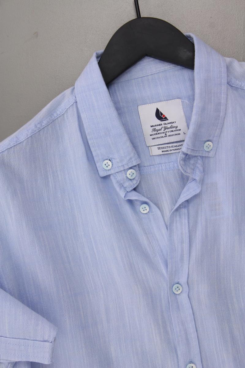 Mariner Glamsk Kurzarmhemd für Herren Gr. L blau