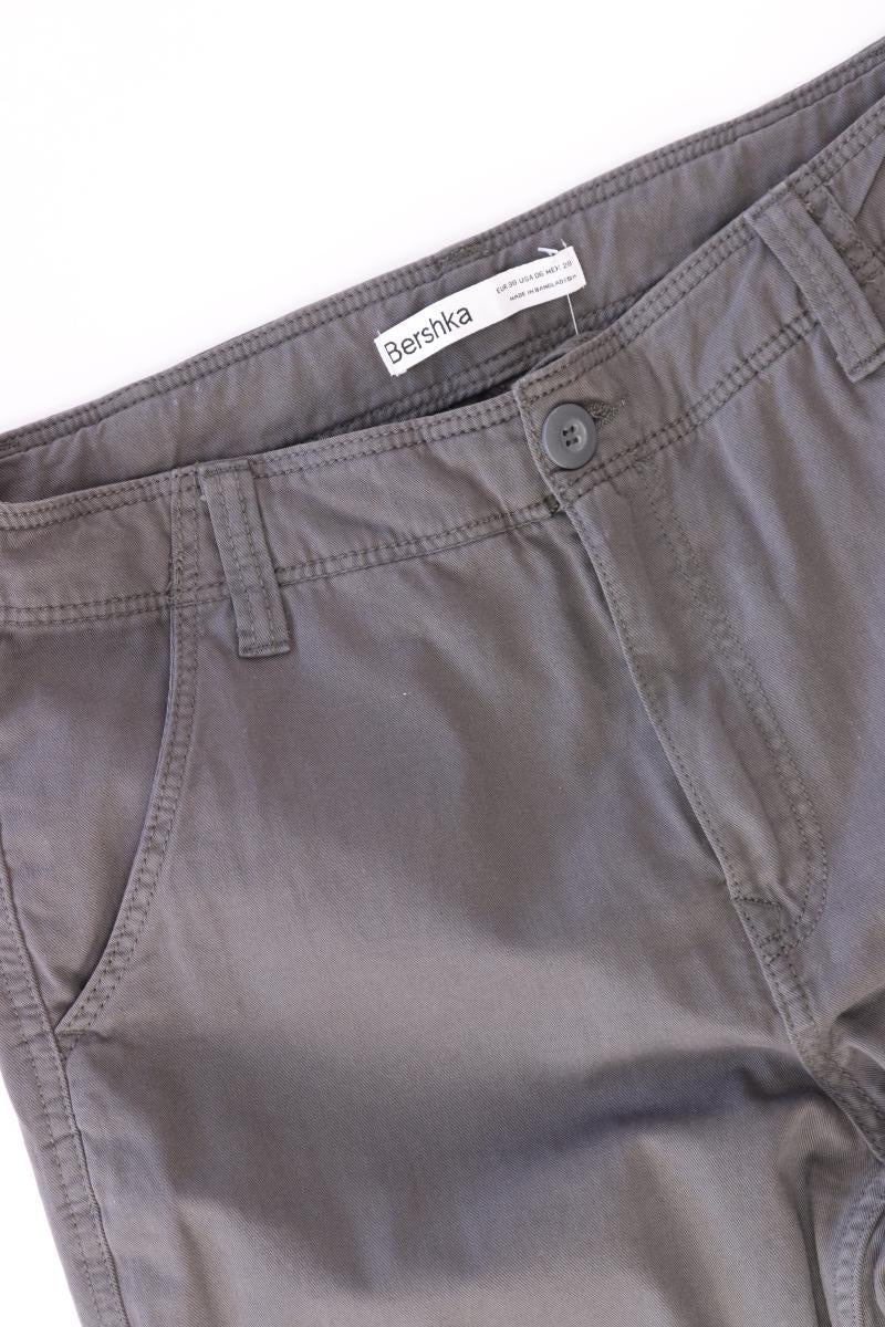 Bershka Cargohose Gr. 38 grau aus Baumwolle