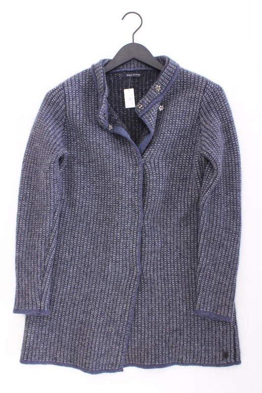 Marc O'Polo Strickjacke Gr. M Langarm blau aus Polyamid