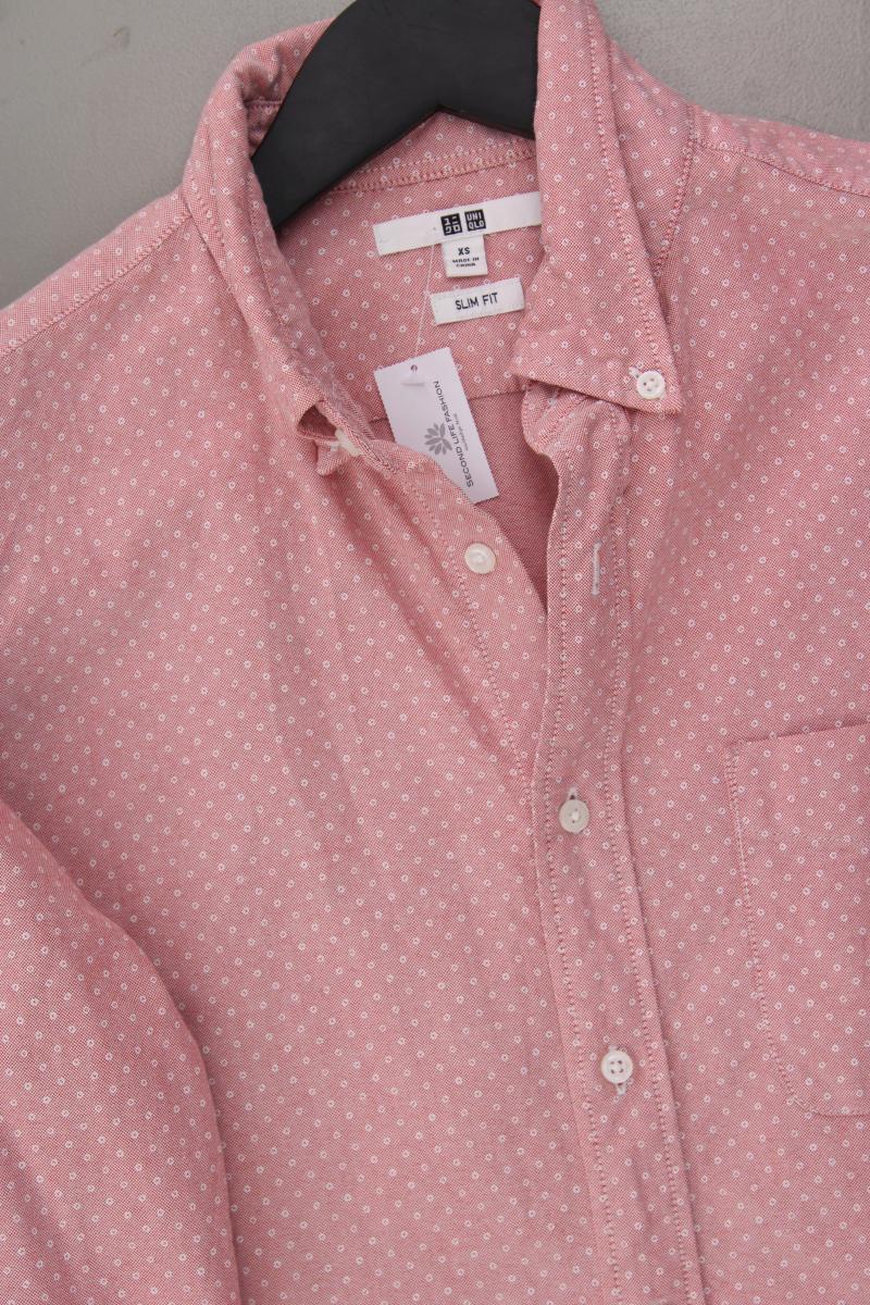 Uniqlo Langarmhemd für Herren Gr. XS rosa