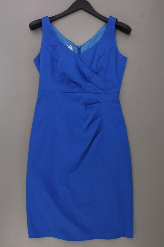 Apanage Abendkleid Gr. 36 Träger blau aus Baumwolle