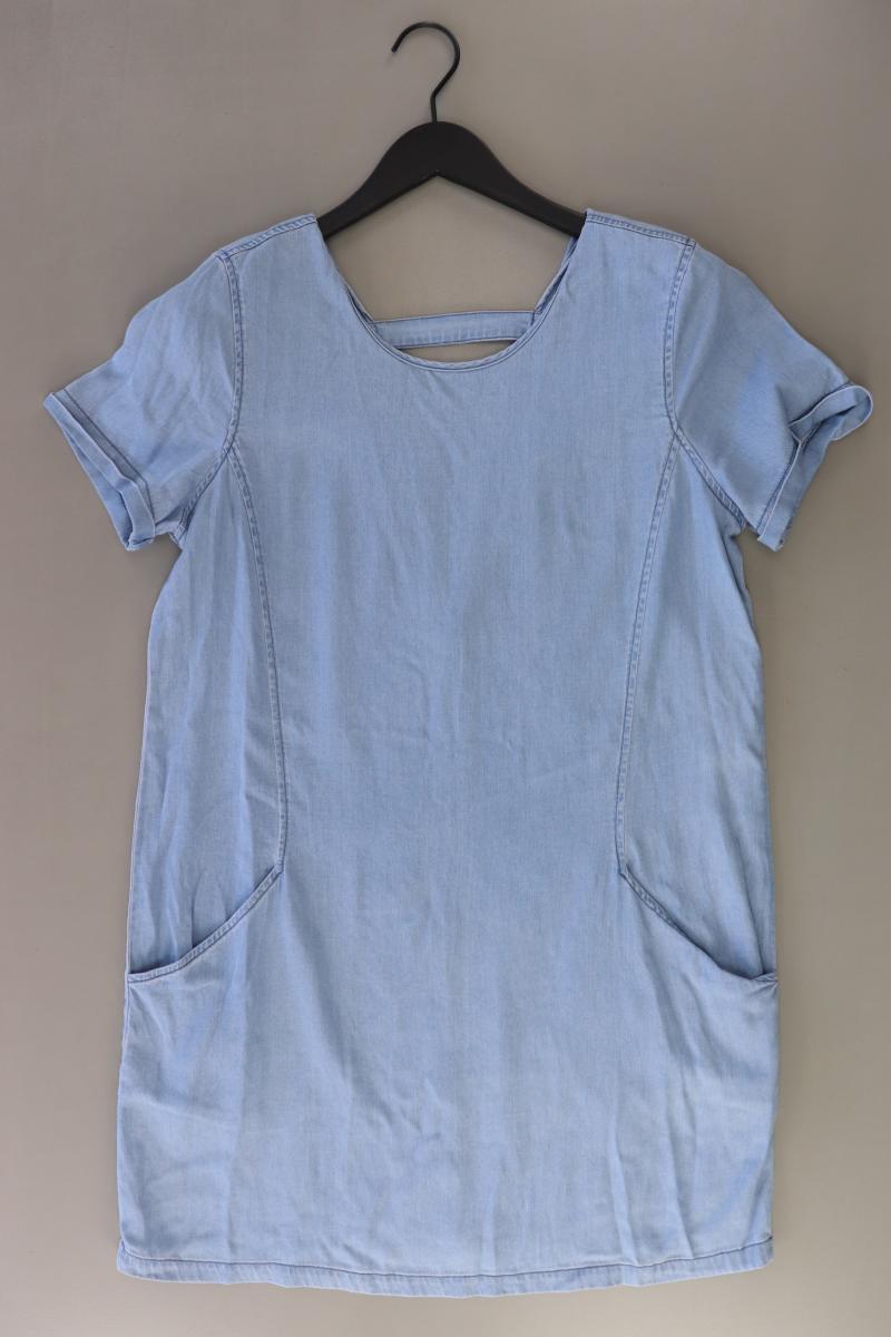 Vila Kurzarmkleid Gr. 40 blau aus Lyocell
