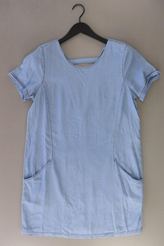 Vila Kurzarmkleid Gr. 40 blau aus Lyocell