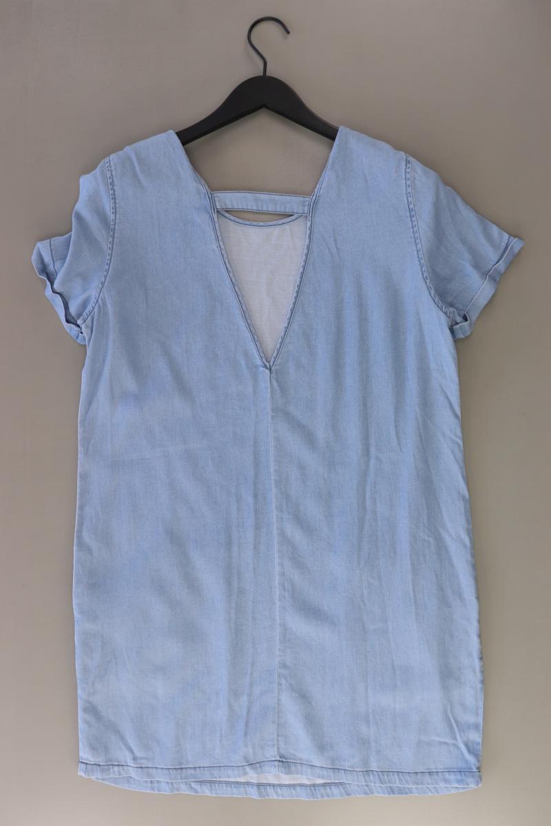 Vila Kurzarmkleid Gr. 40 blau aus Lyocell