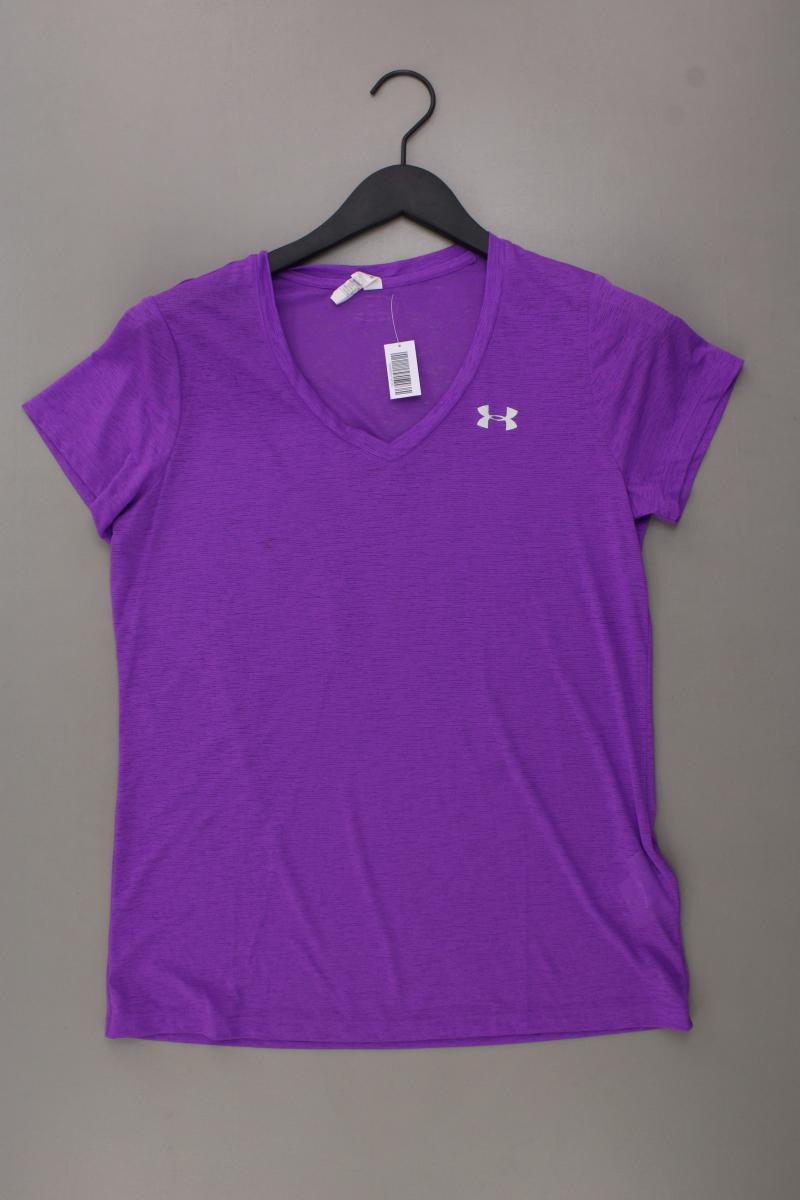 under armour Sportshirt Gr. M Kurzarm lila aus Polyester