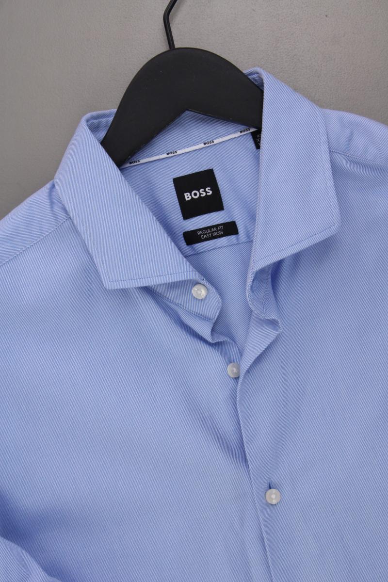 BOSS by Hugo Boss Langarmhemd für Herren Gr. Hemdgröße 45 blau