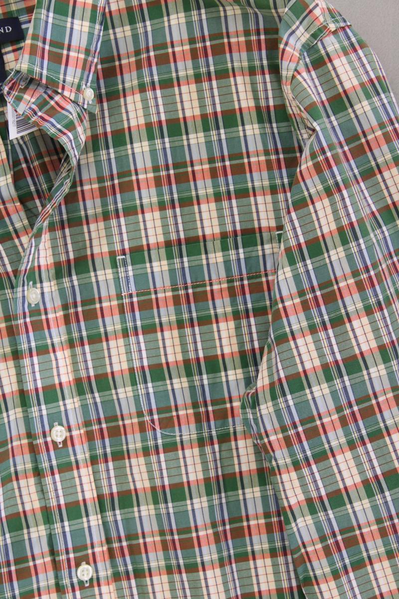 Lands' End Karohemd für Herren Gr. XL kariert neuwertig Langarm grün