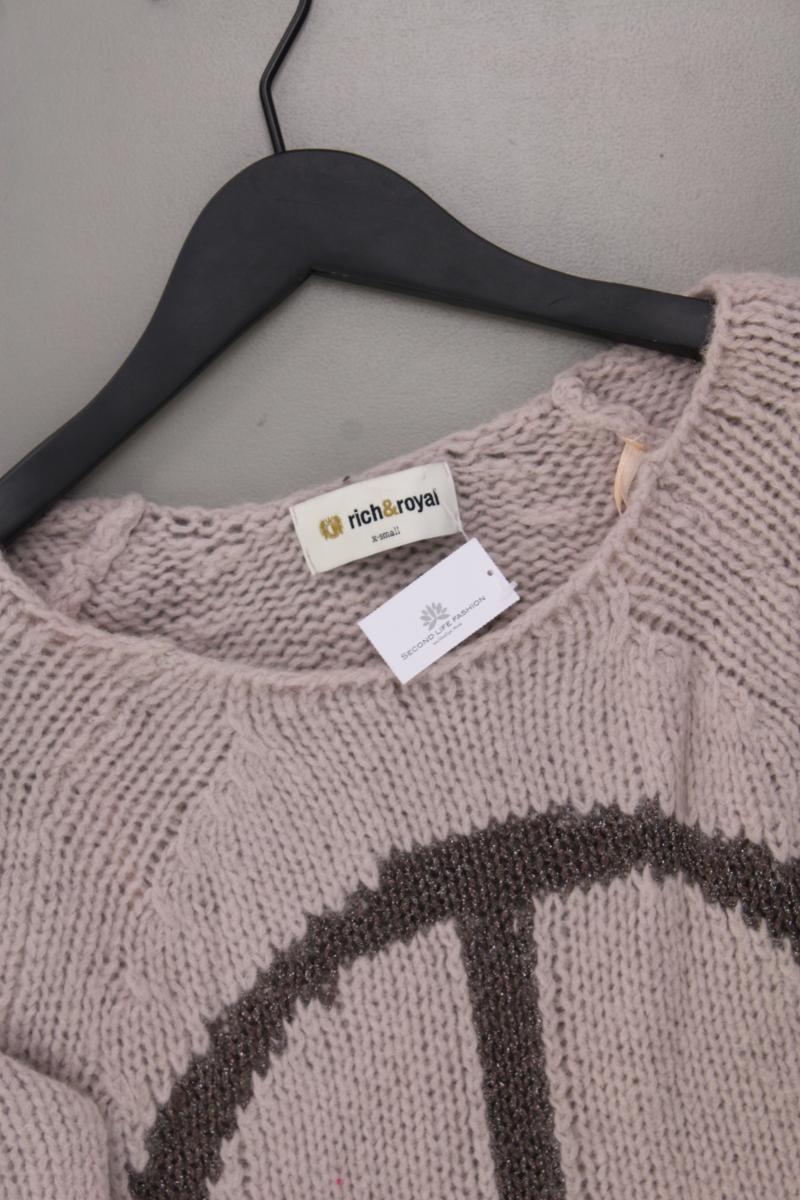 Rich&Royal Grobstrickpullover Gr. XS creme aus Polyamid