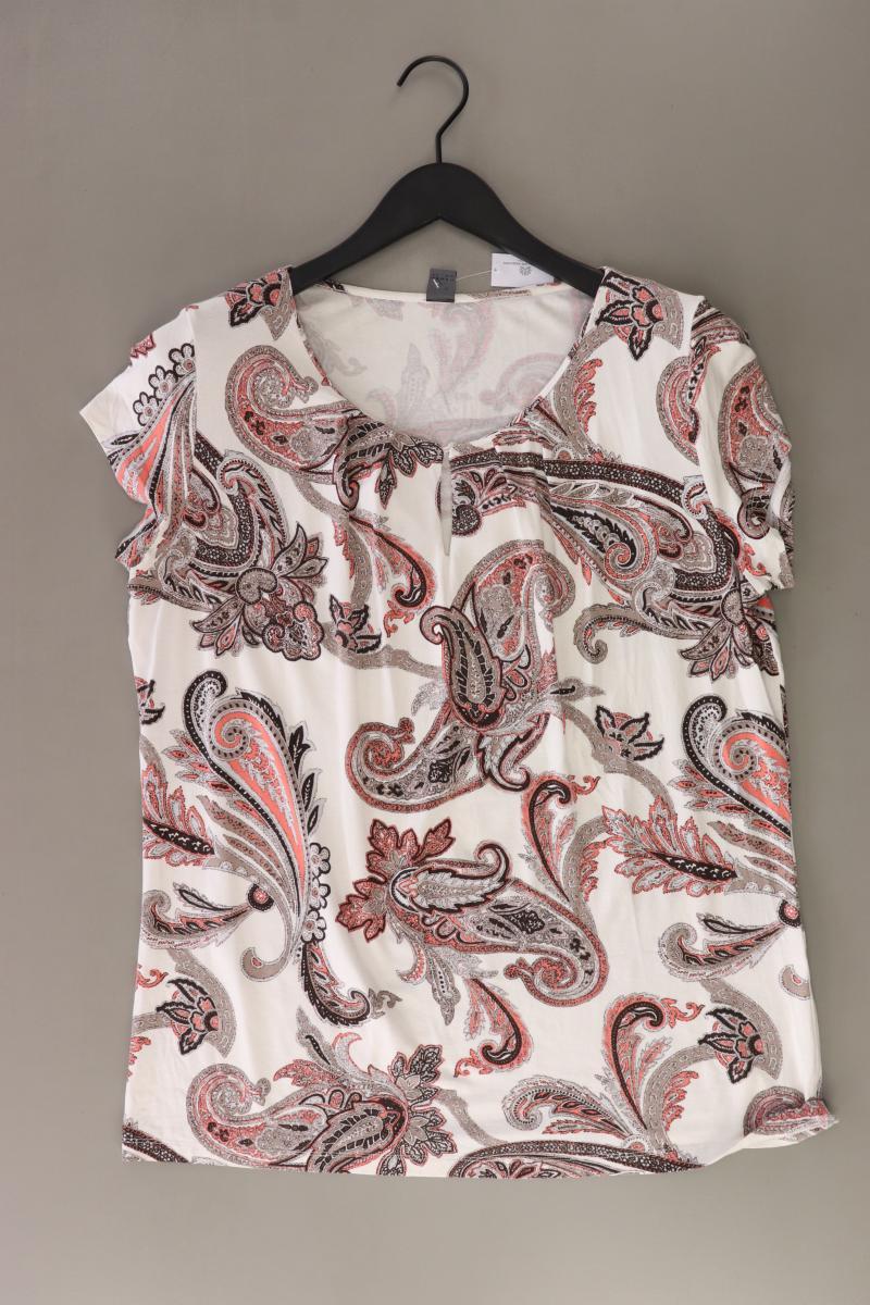s.Oliver Premium Kurzarmbluse Gr. 44 mit Paisleymuster creme