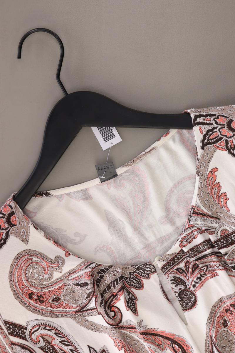 s.Oliver Premium Kurzarmbluse Gr. 44 mit Paisleymuster creme