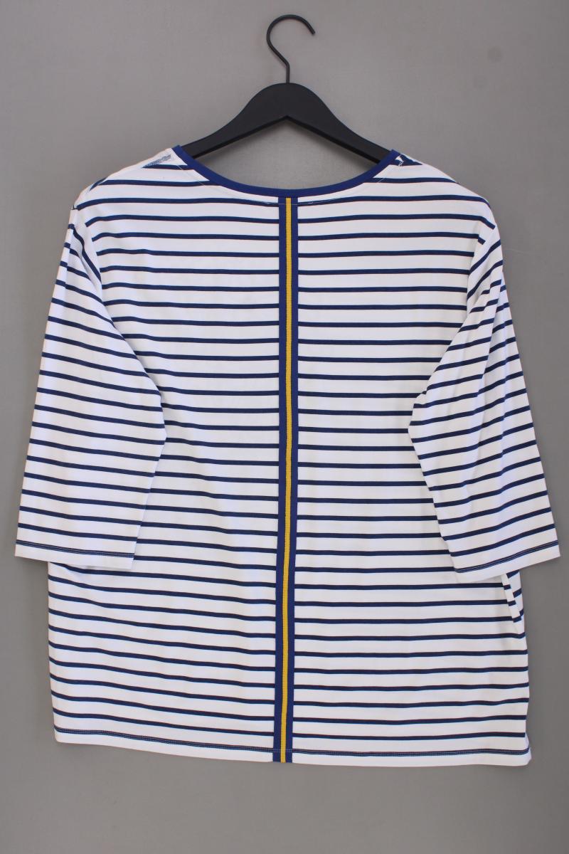 Rabe Ringelshirt Gr. 44 gestreift 3/4 Ärmel blau aus Baumwolle