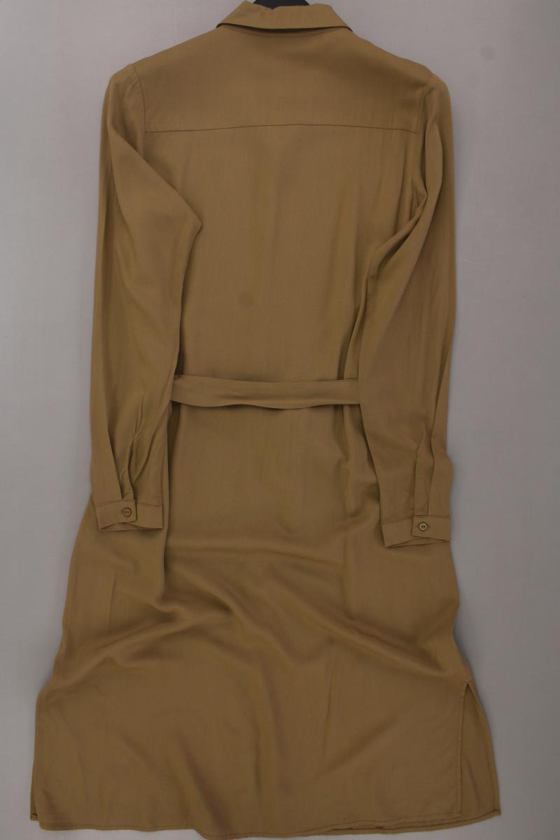 Vila Langarmkleid Gr. 38 mit Gürtel braun aus Viskose