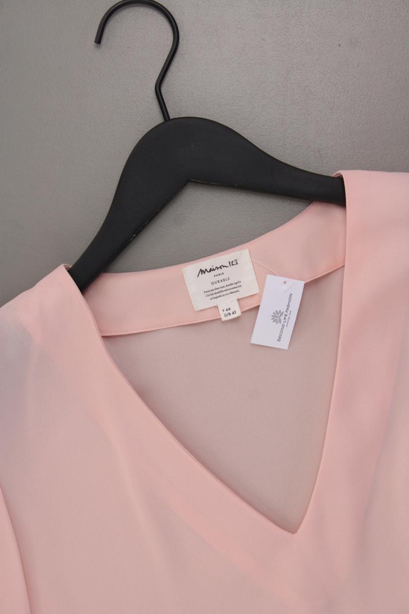Maison 123 Paris Kurzarmbluse Gr. 42 rosa aus Polyester