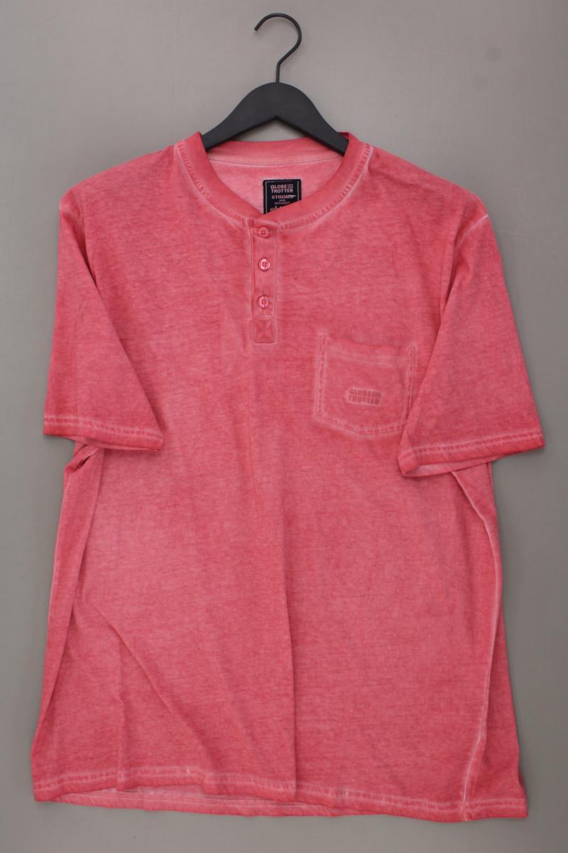 Globe Trotter T-Shirt Gr. XXL Kurzarm rosa aus Baumwolle
