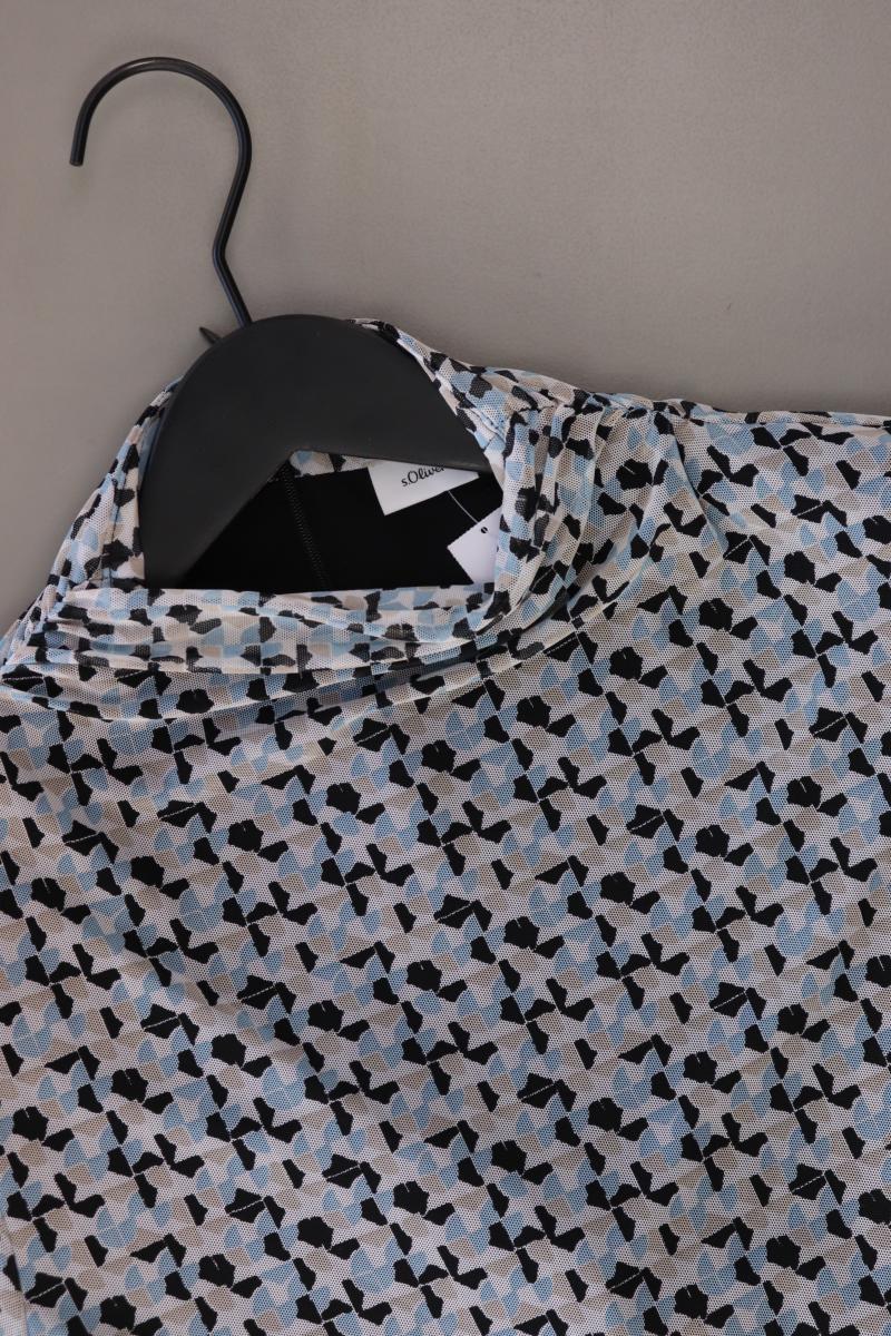 s.Oliver Stretchkleid Gr. 38 neuwertig Langarm blau aus Polyester