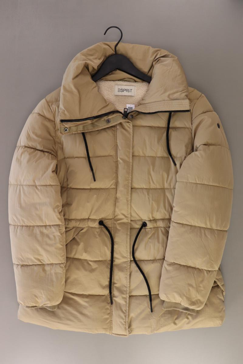 Esprit Lange Jacke Gr. XL neuwertig creme aus Polyamid