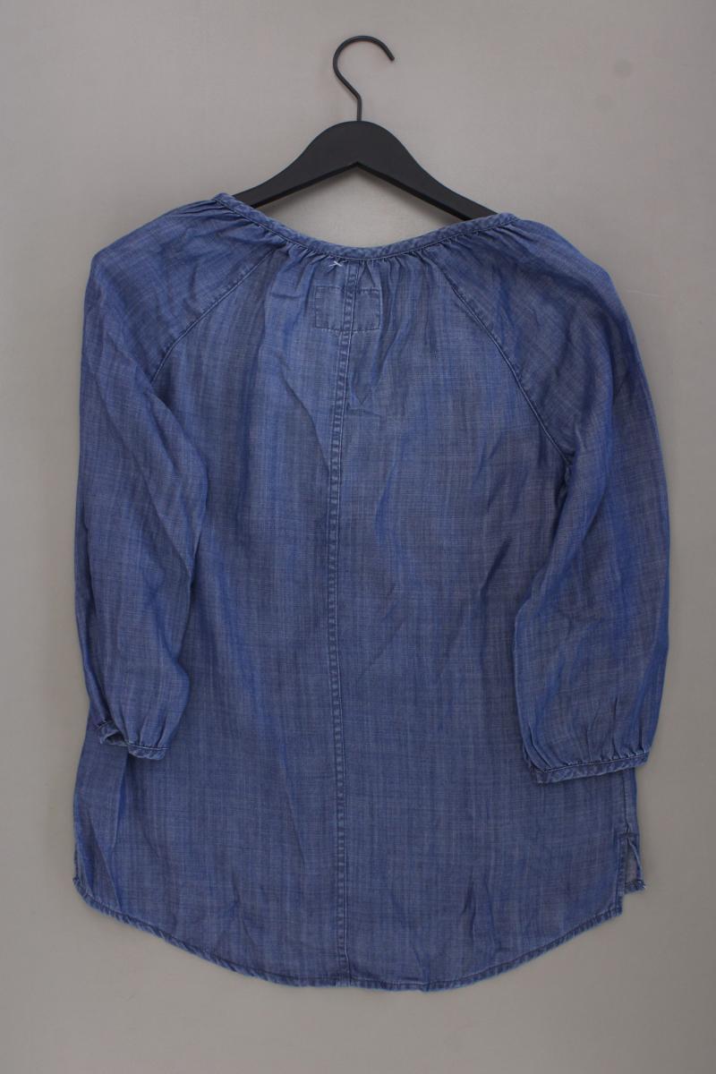 edc by Esprit Classic Bluse Gr. S neuwertig 3/4 Ärmel blau aus Lyocell