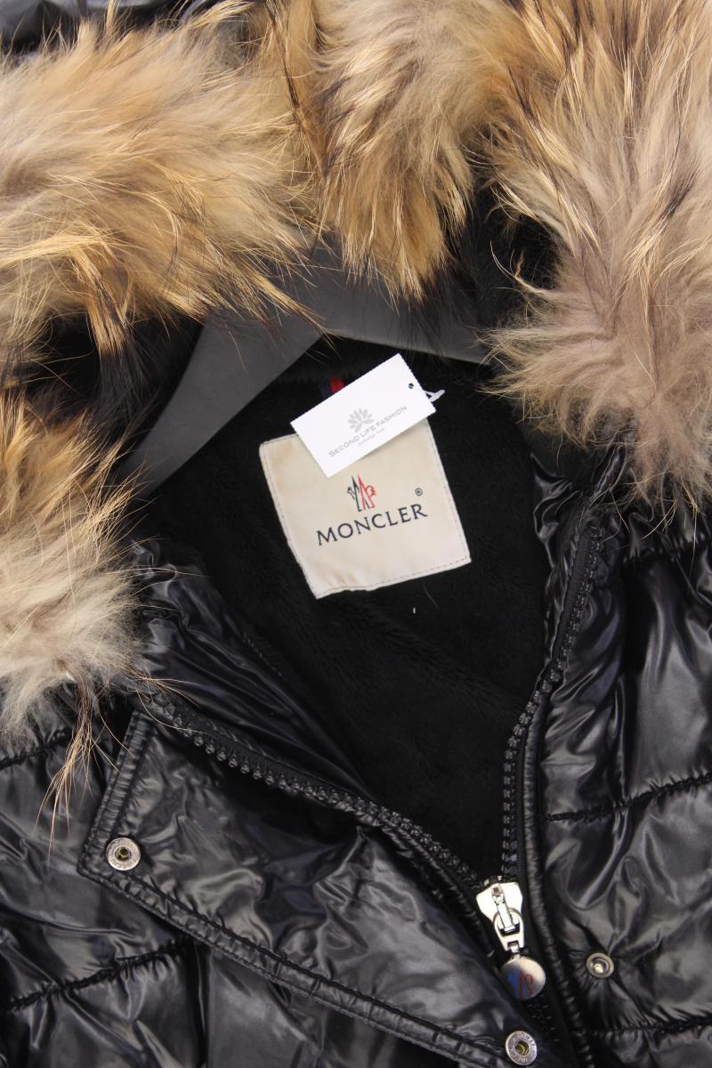 Moncler Daunenjacke Gr. 34 schwarz aus Polyamid