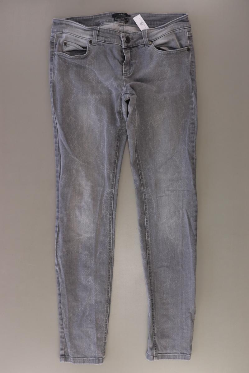 Set Skinny Jeans Gr. 40 grau aus Baumwolle