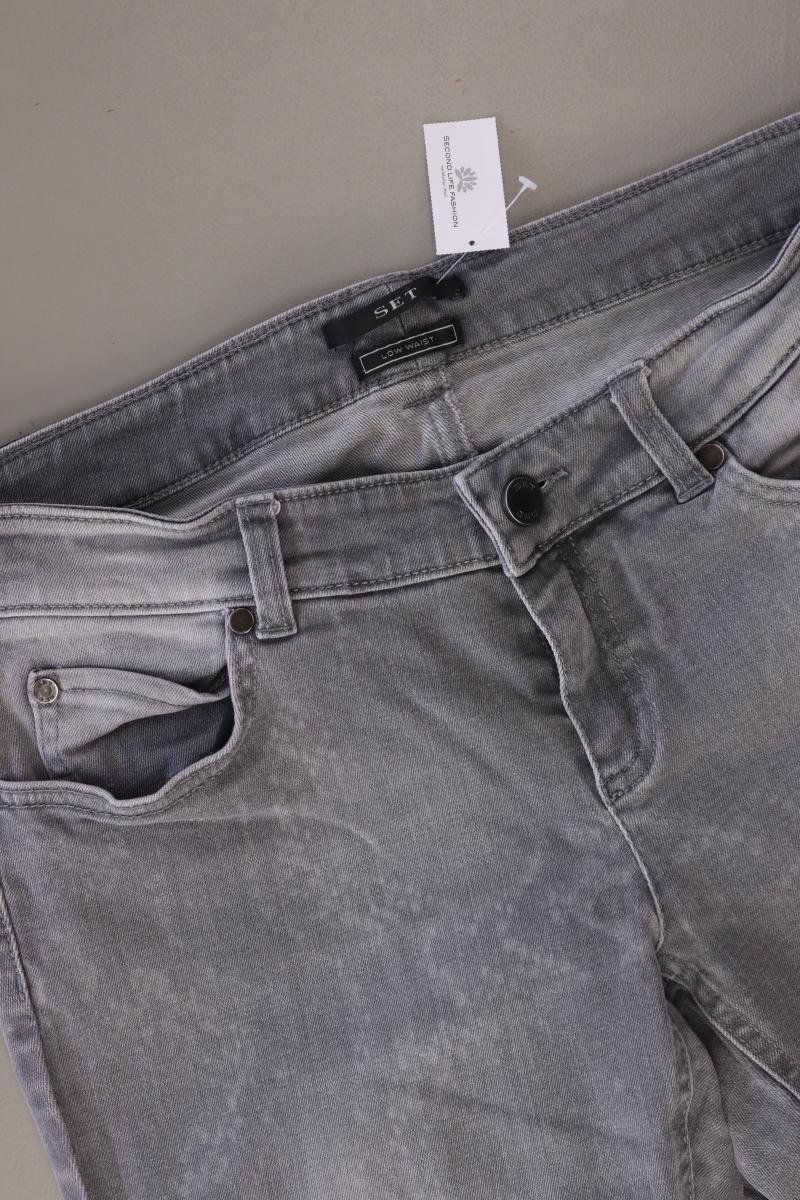 Set Skinny Jeans Gr. 40 grau aus Baumwolle