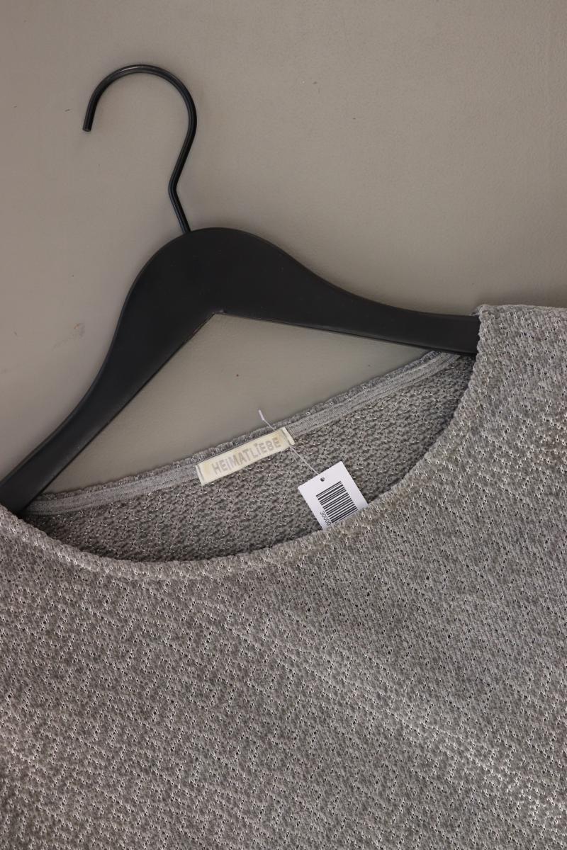 HEIMATLIEBE Feinstrickpullover Gr. S grau