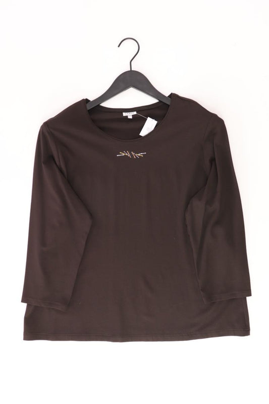 LEBEK Barbara Lebek Regular Shirt Gr. 46 3/4 Ärmel braun aus Baumwolle