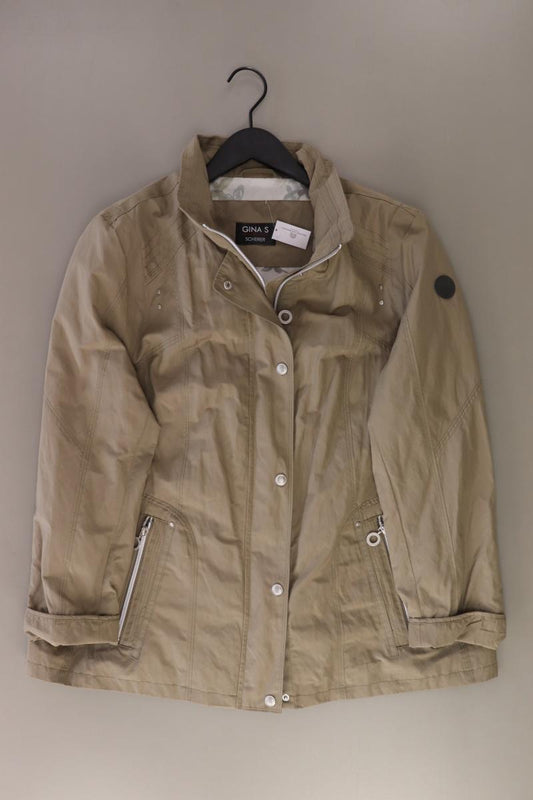 GINA S Lange Jacke Gr. 46 olivgrün aus Polyester