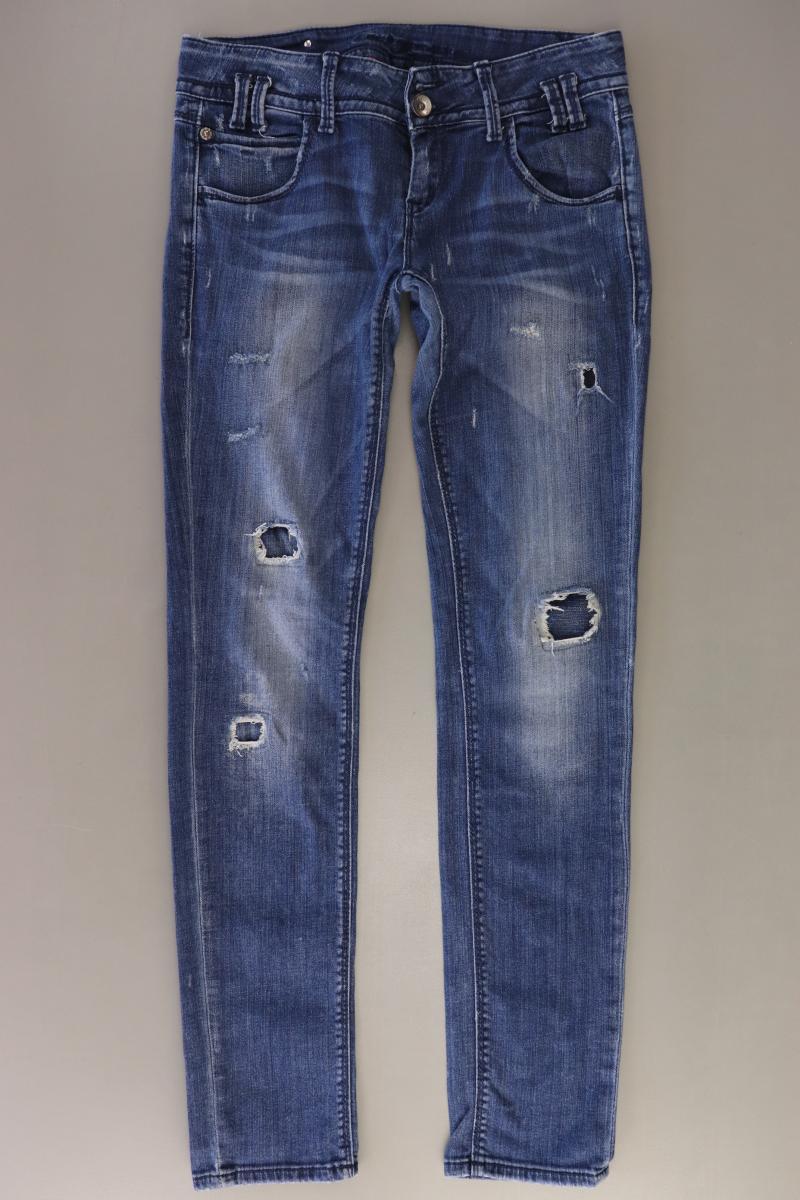 Fornarina Straight Jeans Gr. W29 blau aus Baumwolle