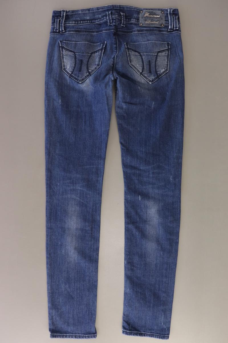 Fornarina Straight Jeans Gr. W29 blau aus Baumwolle