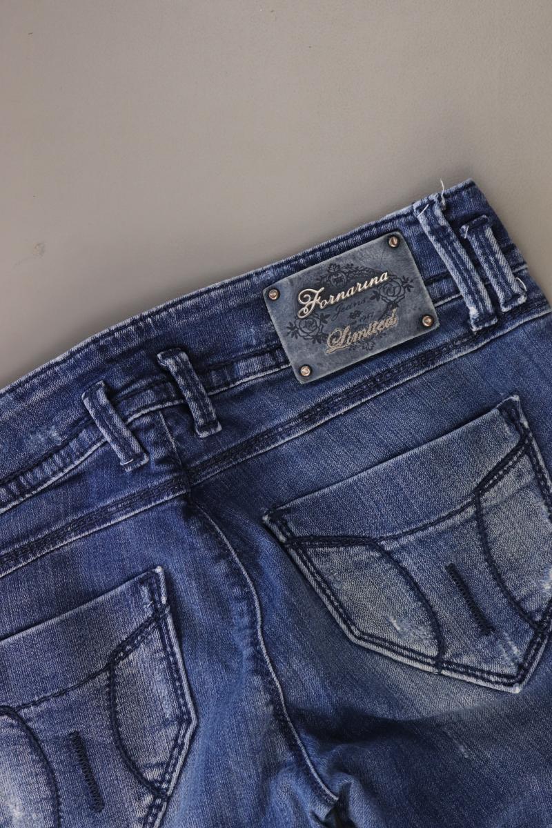 Fornarina Straight Jeans Gr. W29 blau aus Baumwolle