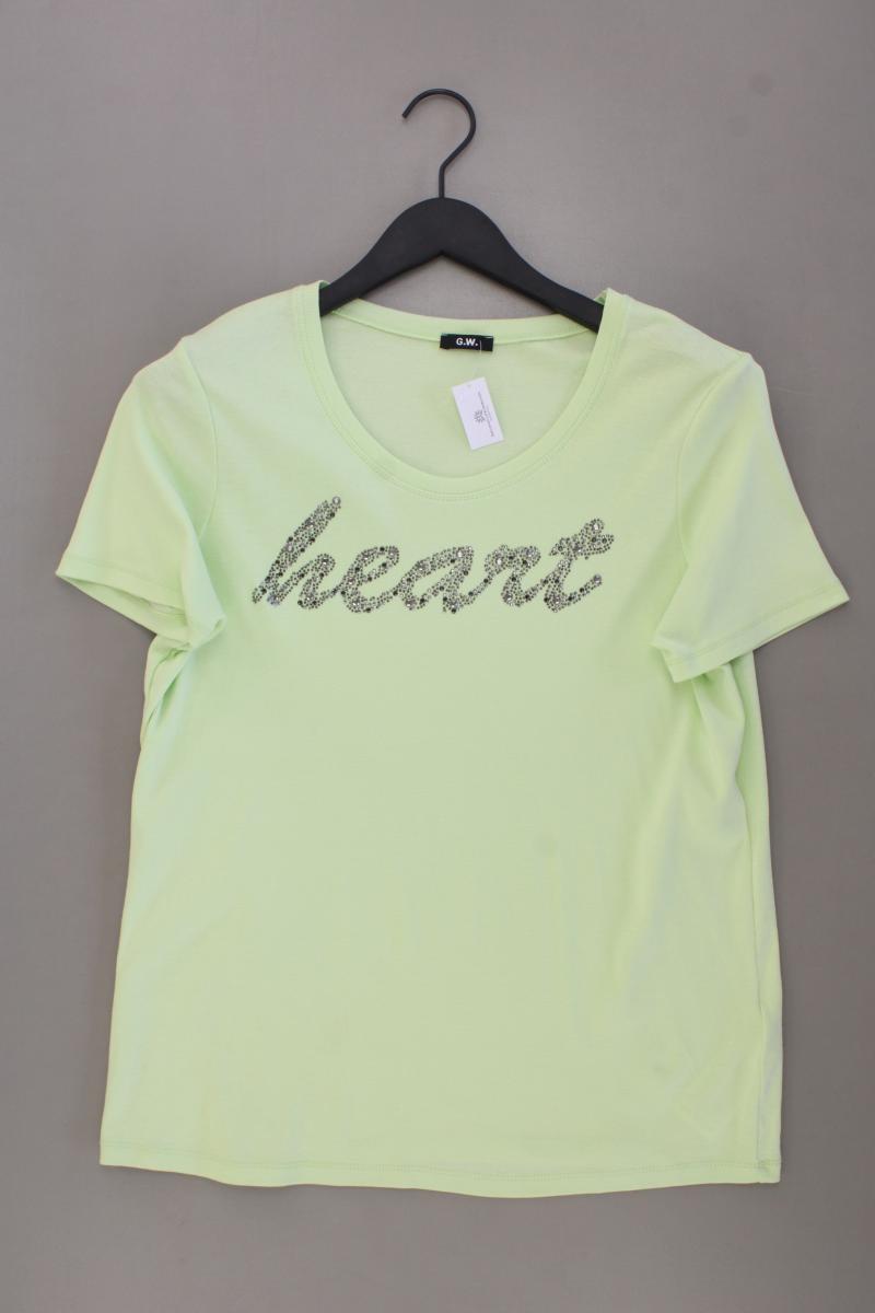 Gerry Weber T-Shirt Gr. 44 neuwertig Kurzarm grün aus Baumwolle