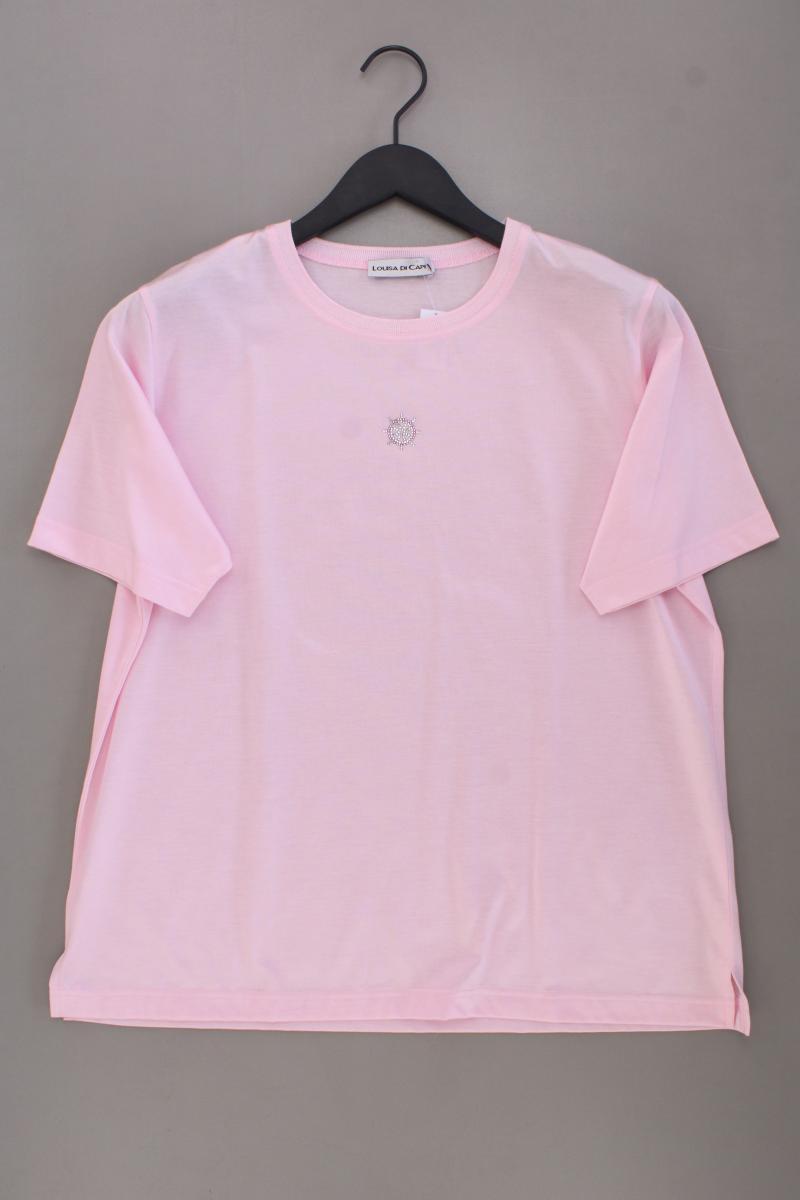 Louisa Di Carpi T-Shirt Gr. 44 neuwertig Kurzarm rosa aus Polyester