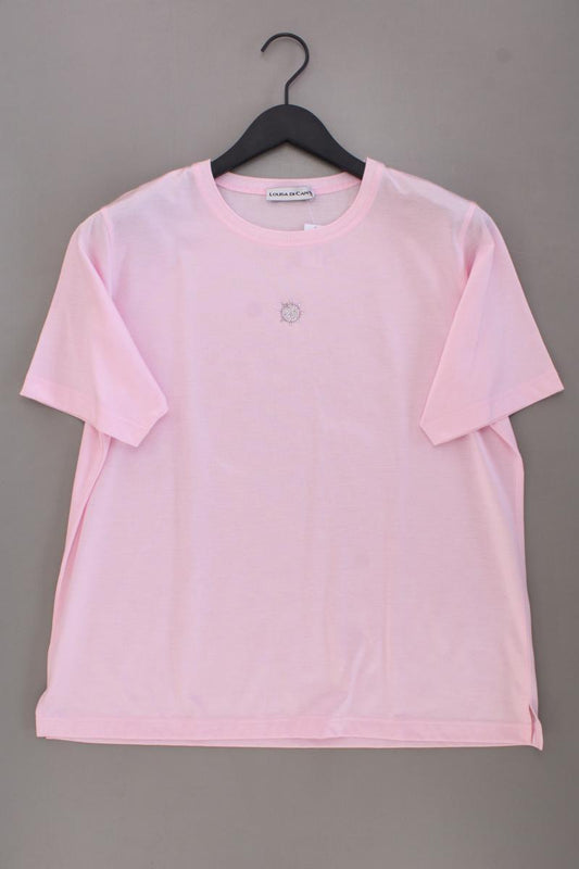 Louisa Di Carpi T-Shirt Gr. 44 neuwertig Kurzarm rosa aus Polyester