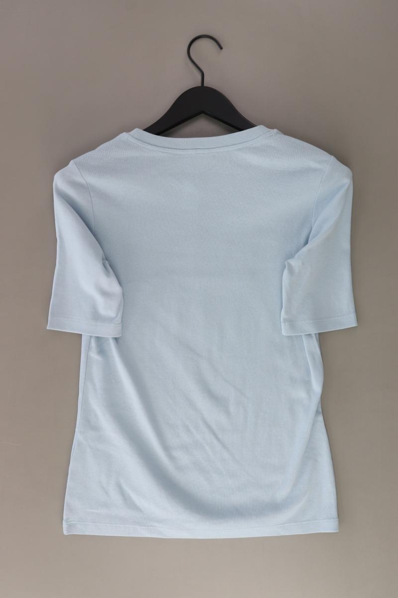 s.Oliver Printshirt Gr. 38 Kurzarm blau aus Baumwolle