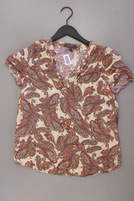 Esprit Kurzarmbluse Gr. 38 mit Paisleymuster mehrfarbig